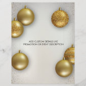 Gold Balloon prijzen logo We zijn open Flyer (Achterkant)