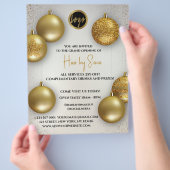 Gold Balloon prijzen logo We zijn open Flyer (Hand)