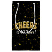Gold Balloons Cheers tot 40 jaar 40e verjaardag Klein Cadeauzakje (Voorkant)
