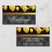 Gold Balloons Event Planner | stoffering Visitekaartje (Voorkant / Achterkant)