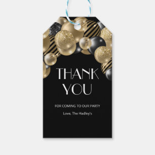 Gold Balloons Hartelijk dank voor uw cadeau-Labels Cadeaulabel