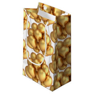 Gold Balloons Papiertas Klein Cadeauzakje