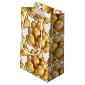 Gold Balloons Papiertas Klein Cadeauzakje (Achterkant Gekanteld)