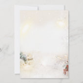 Gold Balls Cadeaus Kerstbedrijf Kaart (Achterkant)