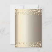 Gold Balls Snowflakes Stars Zakelijke Kerst Kaart (Achterkant)