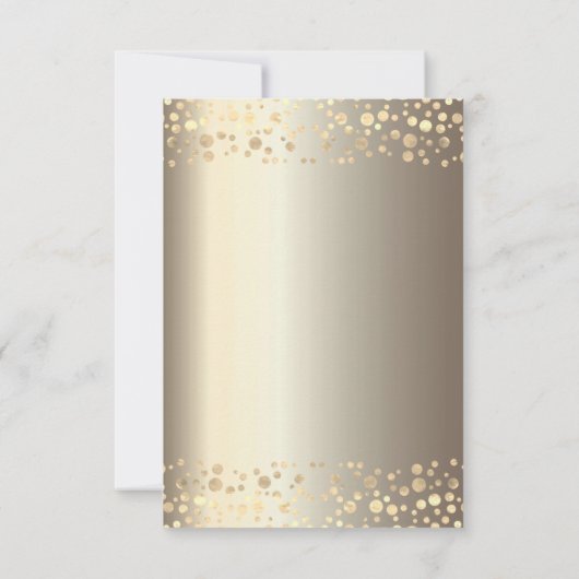 Gold Balls Snowflakes Stars Zakelijke Kerst Kaart (Achterkant)