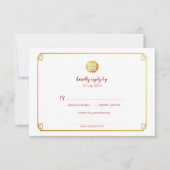 Gold Bamboo & Double Happiness Chinese RSVP (Voorkant)