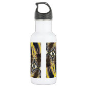 Gold Bands Kaleidoscoop Waterfles (Achterkant)