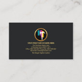 Gold Banner Creative Handyman Tools Contractor Visitekaartje (Achterkant)