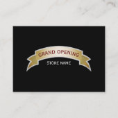 Gold Banner Grand Opening Ceremkaart Visitekaartje (Voorkant)