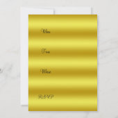 Gold bar Afstuderen Invitation Kaart (Achterkant)