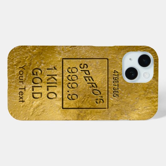 Gold Bar Case-Mate iPhone Case (Achterkant (horizontaal))