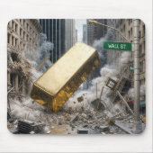 Gold Bar crasht op Wall Street Muismat (Voorkant)