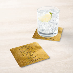 Gold Bar Kartonnen Onderzetters