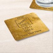 Gold Bar Kartonnen Onderzetters (Schuin)