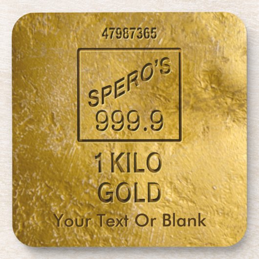 Gold Bar Onderzetter (Voorkant)