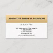 Gold Bar op wit Visitekaartje (Voorkant)