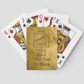 Gold Bar Pokerkaarten (Achterkant)