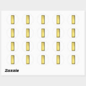 Gold Bar Ronde Sticker (Vel)