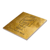 Gold Bar Tegeltje (Zijkant)