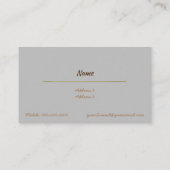 Gold Barber Visitekaartje (Achterkant)