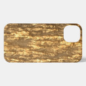 Gold Bark Camo iPhone Case Hoesje (Achterkant horizontaal)
