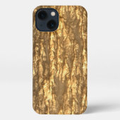 Gold Bark Camo iPhone Case Hoesje (Achterkant)