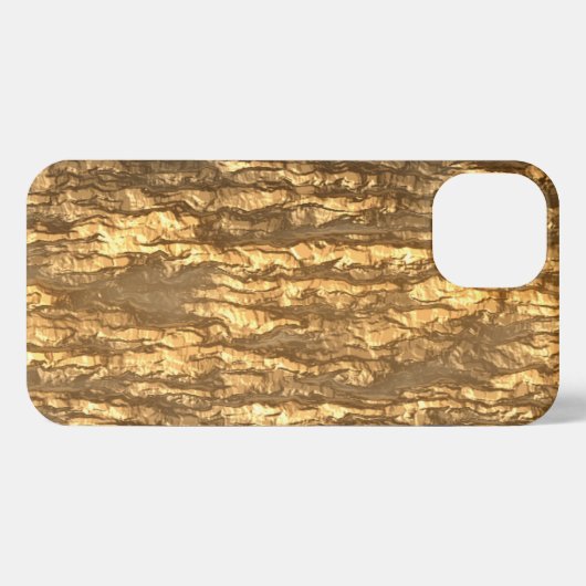 Gold Bark Camo iPhone Case iPhone Hoesje (Achterkant horizontaal)