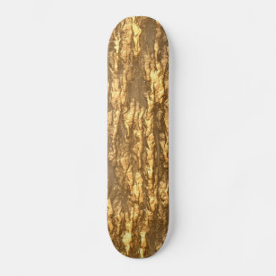Gold Bark Camo Skateboard