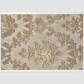 Gold Baroque Damask Pattern Decoupage Paper Tissuepapier (Voorkant)