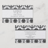 GOLD Baroque Elegant Chic Stylish Mode Business Visitekaartje (Voorkant / Achterkant)