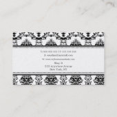 GOLD Baroque Elegant Chic Stylish Mode Business Visitekaartje (Achterkant)