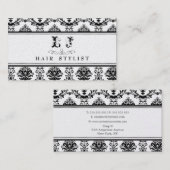 GOLD Baroque Elegant Hair Salon Visitekaartje (Voorkant / Achterkant)