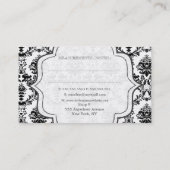 GOLD Baroque Modern Chic Stylish Mode Business Visitekaartje (Achterkant)