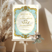 Gold Baroque Regency Gold Wedding Welkomstbord Poster