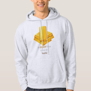Gold Bars - Fearless Investor Quote - Motivatie Hoodie