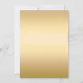 Gold bauble vintage kerstfeest kaart (Achterkant)