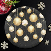 Gold Baubles kerstboomfeest Ornamenten Papieren Bordje