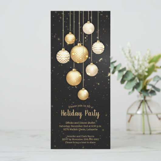 Gold Baubles Ornamenten voor kerstbomen (Staand voorkant)