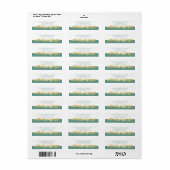 Gold Bay Leaf Garland Etiket (Full Sheet)