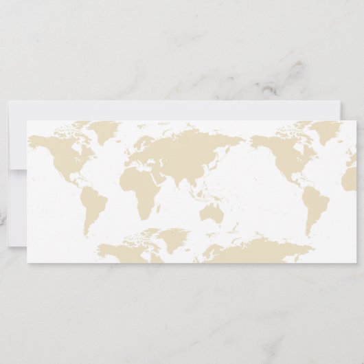 Gold Beach Boarding Pass bruiloft Save The Date (Achterkant)