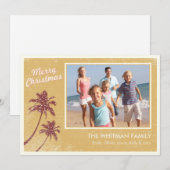 Gold  Beach-kerstkaarten Feestdagenkaart (Voorkant / Achterkant)