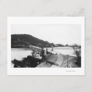 Gold Beach, Oregon Bridge over de rivier de Rogue Briefkaart