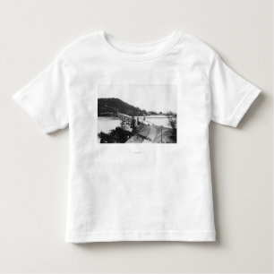 Gold Beach, Oregon Bridge over de rivier de Rogue Kinder Shirts
