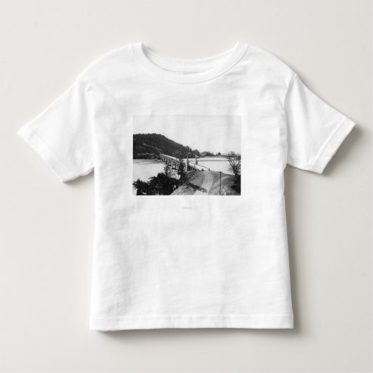 Gold Beach, Oregon Bridge over de rivier de Rogue Kinder Shirts (Voorkant)