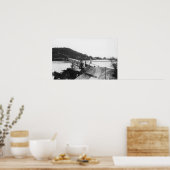 Gold Beach, Oregon Bridge over de rivier de Rogue Poster (Keuken)