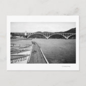 Gold Beach, Oregon Docks en Bridge over Rogue Briefkaart (Voorkant)