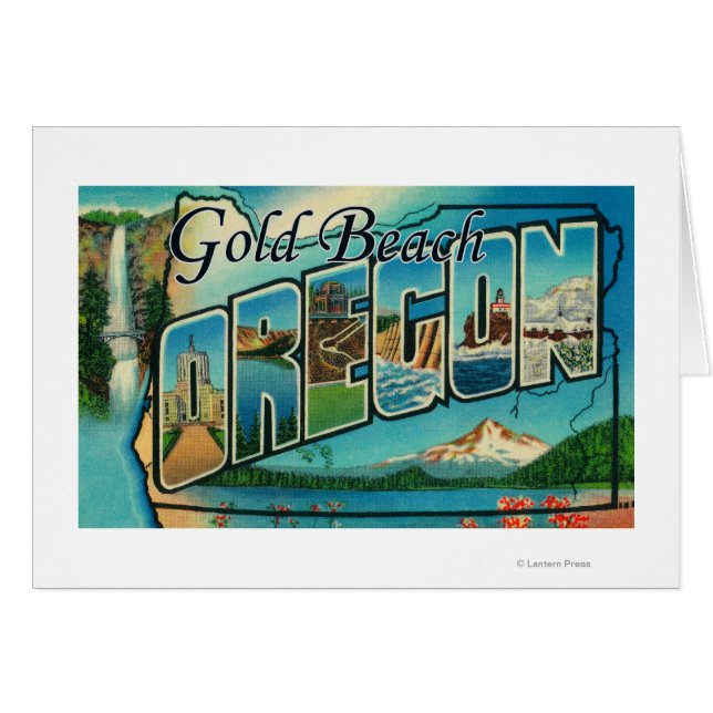 Gold Beach, Oregon - grote Letter-scènes (Voorkant Horizontaal)