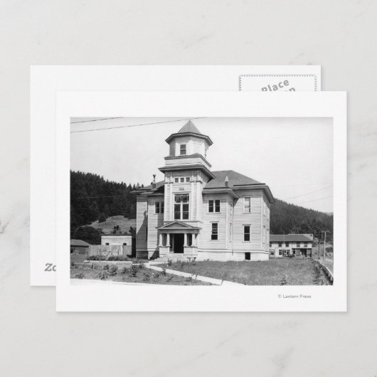 Gold Beach, Oregon Uitzicht of Court Photograp Briefkaart (Voorkant / Achterkant)