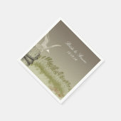 Gold Beach Wedding Servetten (Hoek)